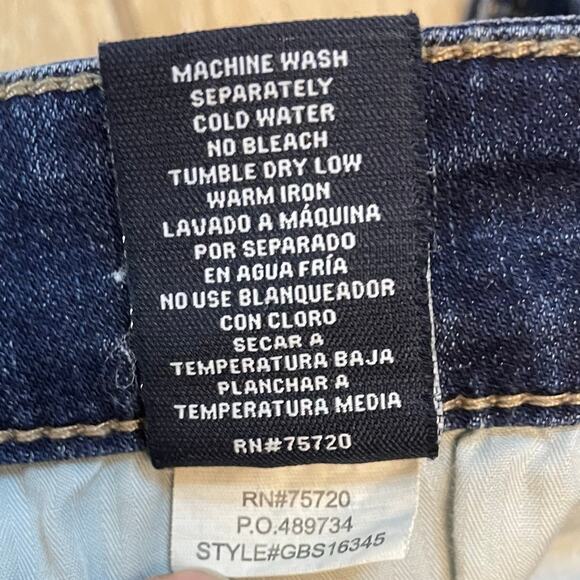 BKE Jake Straight Men’s Jeans 33x32 Blue Dark Wash Stretch Denim Repreve Classic - Picture 5 of 9